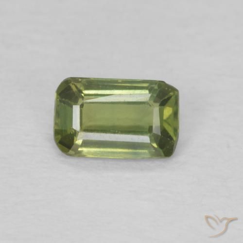 0.39ct طبيعي أخضر دافئ زفير, قص الزمرد, قليلا جدا