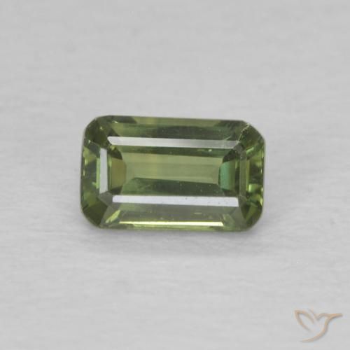 0.44ct طبيعي أخضر متوسط زفير, قص الزمرد, VVS