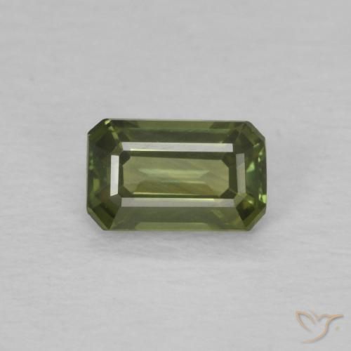 0.45ct طبيعي أخضر متوسط زفير, قص الزمرد, VVS-VS