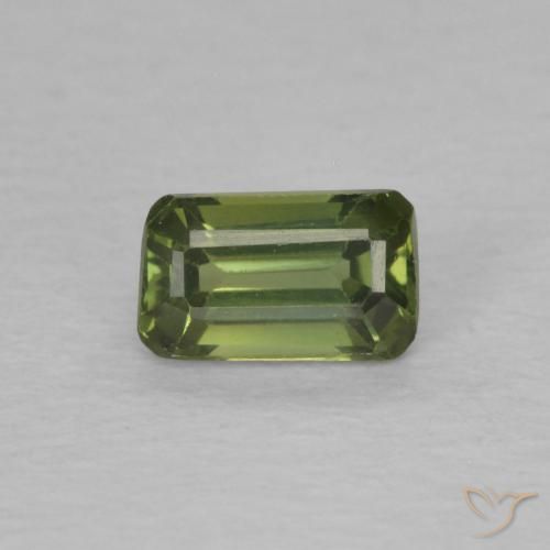 0.48ct طبيعي الأخضر الغامق زفير, قص الزمرد, VVS-VS