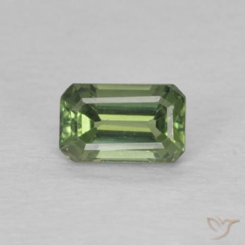 0.50ct طبيعي أخضر متوسط زفير, قص الزمرد, VVS