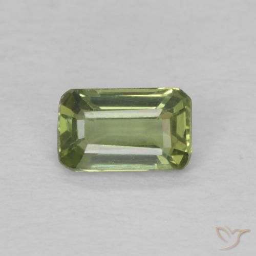 0.41ct طبيعي أخضر دافئ زفير, قص الزمرد, VVS