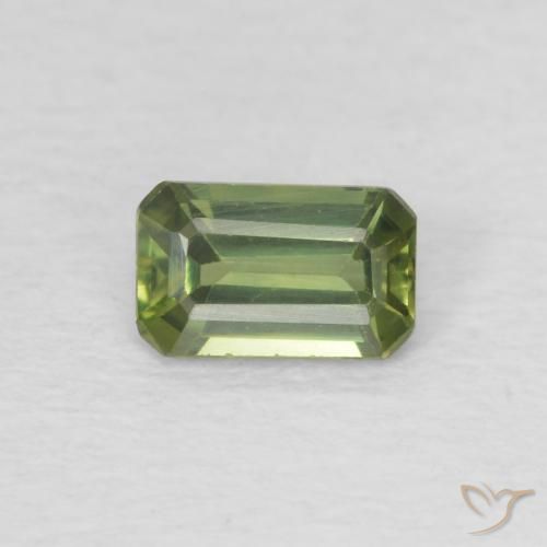 0.40ct طبيعي أخضر الغابة فاتح زفير, قص الزمرد, VVS-VS