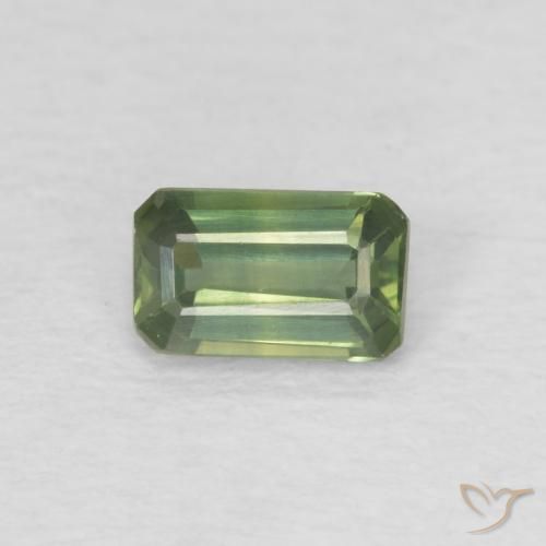 0.40ct طبيعي أخضر الغابة فاتح زفير, قص الزمرد, VVS-VS