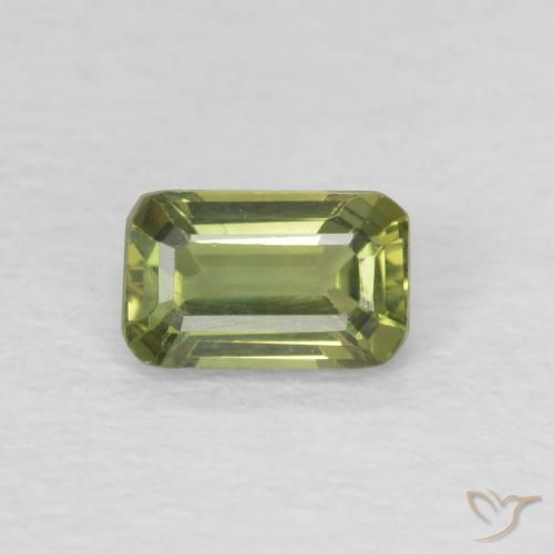 0.46ct طبيعي أخضر دافئ زفير, قص الزمرد, VVS-VS