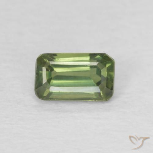 0.50ct طبيعي أخضر الغابات زفير, قص الزمرد, VVS-VS