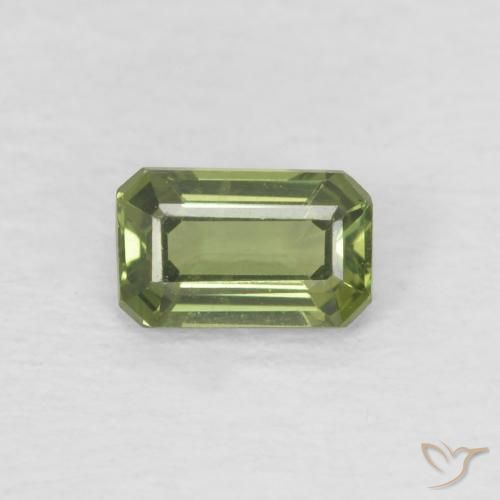 0.42ct طبيعي الأخضر الغامق زفير, قص الزمرد, VVS