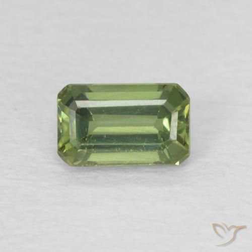 0.48ct طبيعي أخضر متوسط زفير, قص الزمرد, VVS-VS