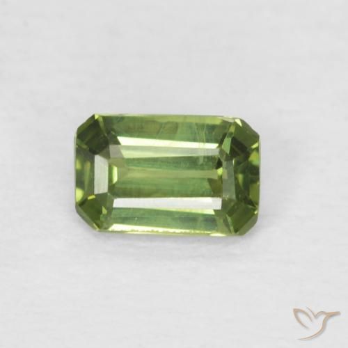 0.41ct طبيعي أخضر الغابة فاتح زفير, قص الزمرد, قليلا جدا
