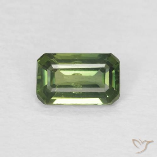 0.40ct طبيعي الأخضر الغامق زفير, قص الزمرد, قليلا جدا