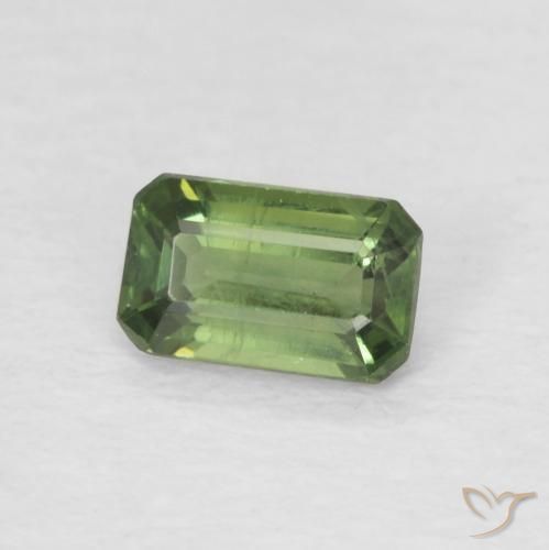 زفير Medium Dark-Green طبيعي، ثمانى / قصة زمرد، 0.42 قيراط، قليلا جدا