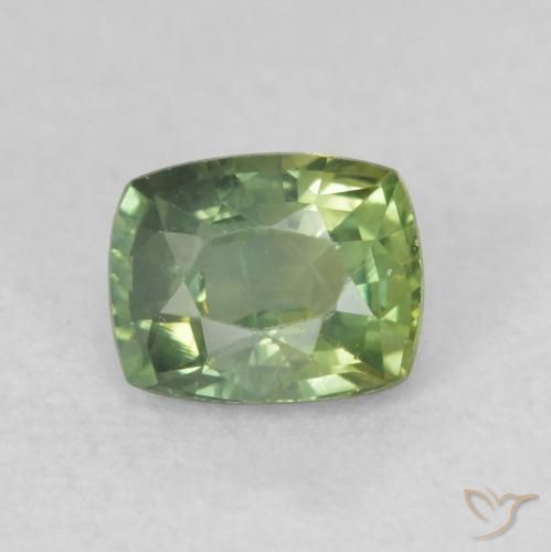 0.58ct طبيعي الأخضر الغامق زفير, وسادة, VS-SI