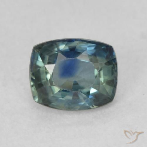 0.79ct طبيعي أزرق فاتح جدا زفير, وسادة, VVS-VS