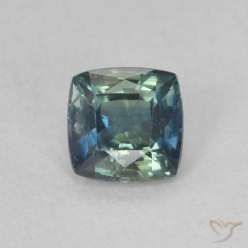 0.53ct طبيعي Teal Blue زفير, وسادة, VVS-VS