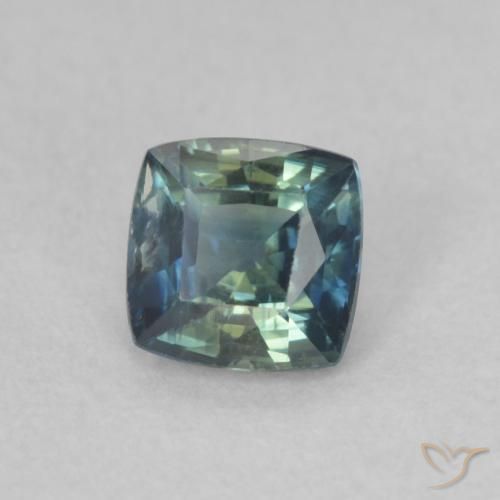 زفير Teal Blue طبيعي، وسادة، 0.53 قيراط، VVS-VS