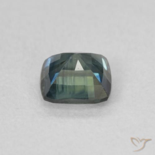 زفير Teal Blue طبيعي، وسادة، 0.53 قيراط، VVS-VS