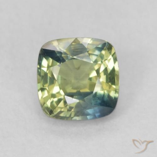 0.55ct طبيعي متعدد الألوان زفير, وسادة, قليلا جدا