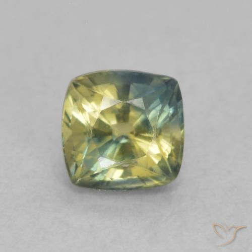 0.64ct طبيعي متعدد الألوان زفير, وسادة, قليلا جدا