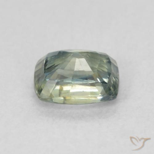 زفير Teal Blue طبيعي، وسادة، 0.85 قيراط، قليلا جدا
