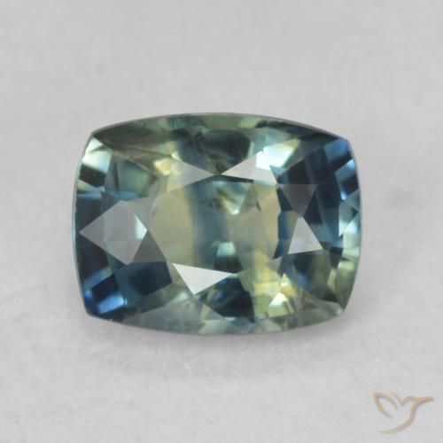 0.88ct طبيعي متعدد الألوان زفير, وسادة, VVS-VS