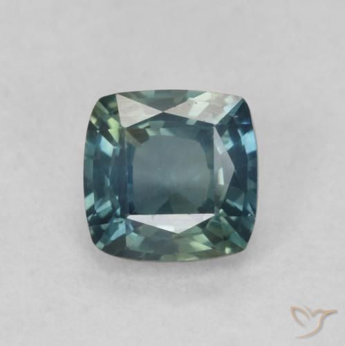 0.74ct طبيعي أخضر أزرق متوسط زفير, وسادة, VVS-VS