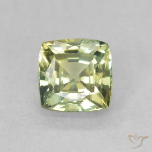 0.71ct طبيعي أخضر زيتوني زفير, وسادة, VVS-VS