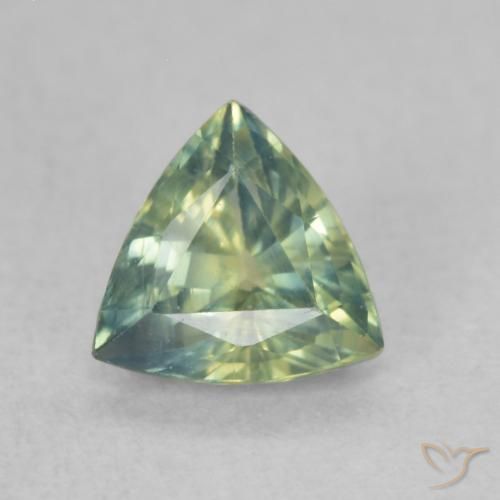 0.67ct طبيعي متعدد الألوان زفير, مثلثى, قليلا جدا