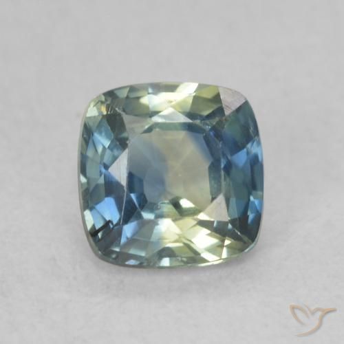 0.82ct طبيعي متعدد الألوان زفير, وسادة, قليلا جدا
