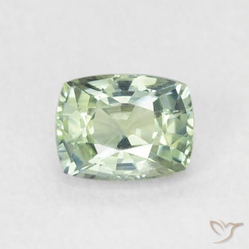 0.64ct طبيعي أخضر مريمية فاتح زفير, وسادة, قليلا جدا