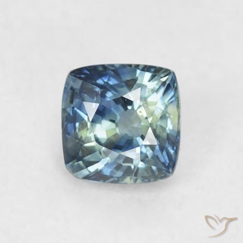 0.46ct طبيعي أزرق زفير, وسادة, قليلا جدا