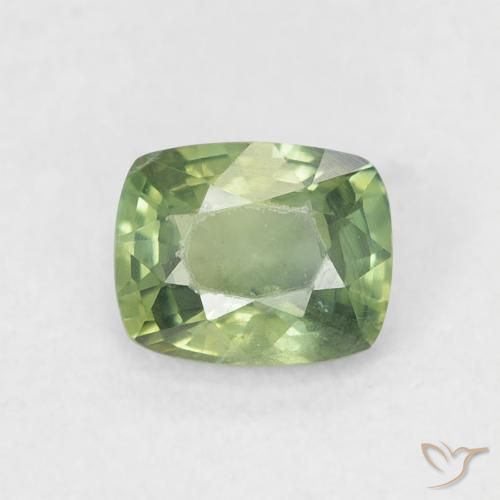 0.67ct طبيعي أخضر الغابات زفير, وسادة, قليلا جدا