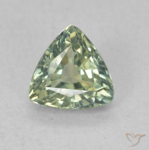 0.76ct طبيعي أخضر مريمية فاتح زفير, مثلثى, VVS