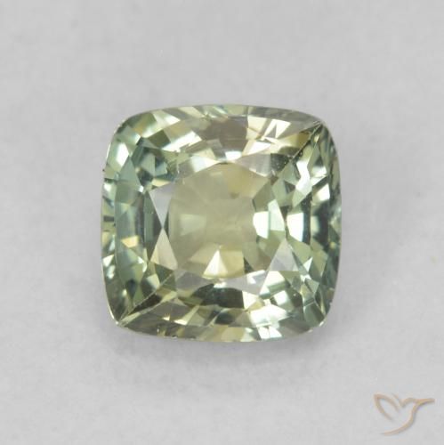 0.81ct طبيعي أخضر مريمية فاتح زفير, وسادة, VVS