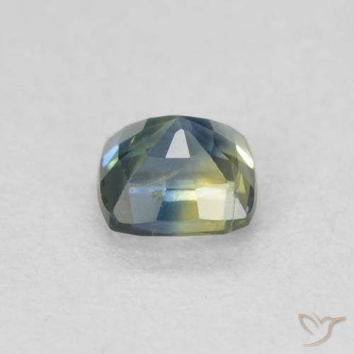 زفير Teal Blue طبيعي، وسادة، 0.54 قيراط، قليلا جدا