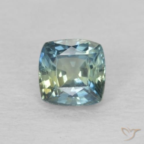 0.63ct طبيعي متعدد الألوان زفير, وسادة, VVS-VS
