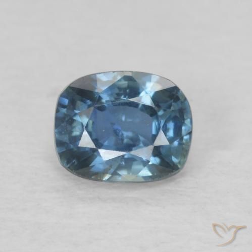 0.60ct طبيعي أزرق بحرى غامق زفير, وسادة, VS-SI
