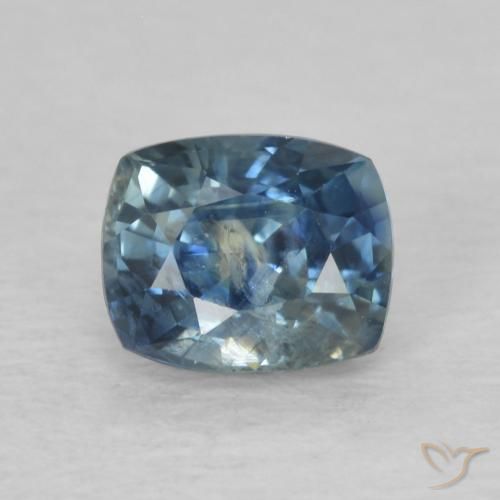 0.86ct طبيعي أزرق زفير, وسادة, VS-SI