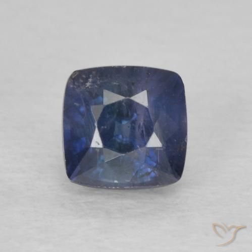 0.84ct طبيعي أزرق منتصف الليل زفير, وسادة, VS-SI