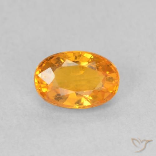 0.69ct طبيعي برتقالي زاهى زفير, بيضوي, VVS-VS