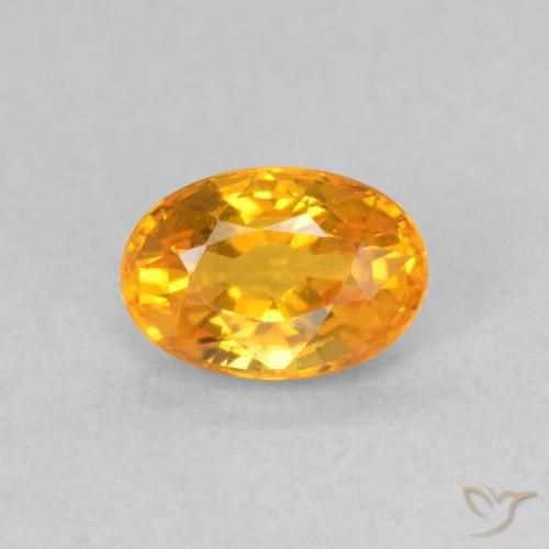 0.74ct طبيعي برتقالي زاهى زفير, بيضوي, VVS-VS