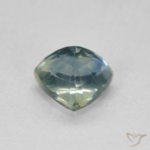 زفير Teal Blue طبيعي، مثلثى، 0.73 قيراط، قليلا جدا
