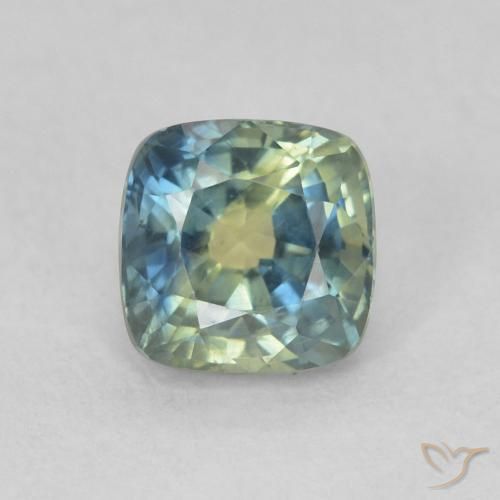 0.87ct طبيعي متعدد الألوان زفير, وسادة, قليلا جدا