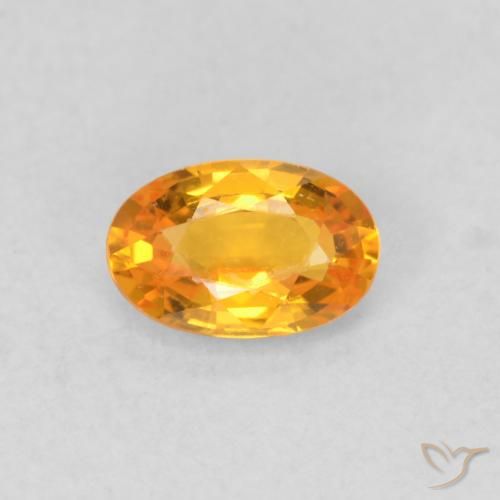 0.54ct طبيعي برتقالي زاهى زفير, بيضوي, VVS-VS