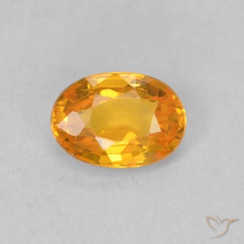 0.63ct طبيعي برتقالي زاهى زفير, بيضوي, VVS-VS