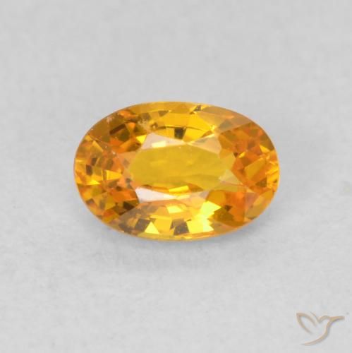 0.70ct طبيعي برتقالي زاهى زفير, بيضوي, VVS-VS