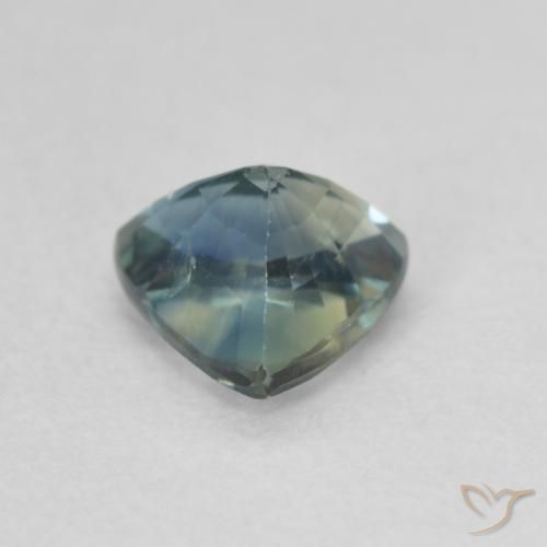 زفير Teal Blue طبيعي، مثلثى، 0.93 قيراط، قليلا جدا