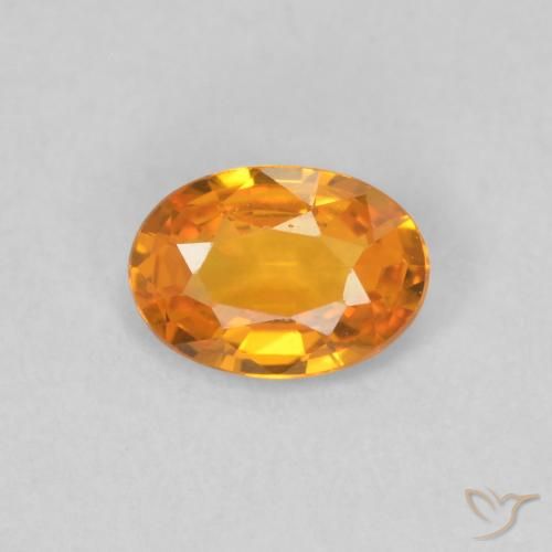 0.49ct طبيعي برتقالي زاهى زفير, بيضوي, VVS-VS