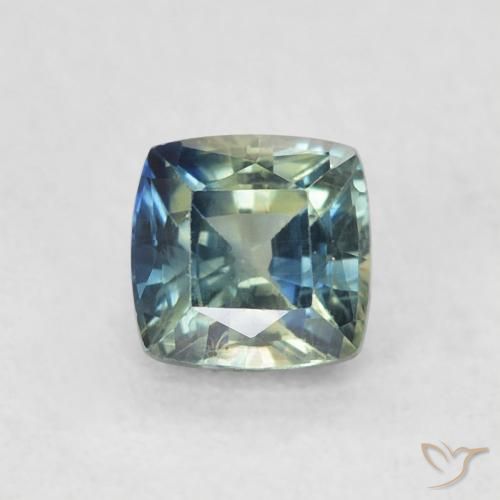 0.71ct طبيعي متعدد الألوان زفير, وسادة, قليلا جدا