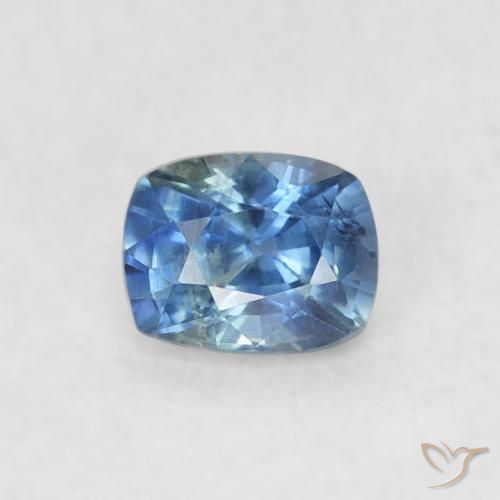0.35ct طبيعي أزرق زفير, وسادة, قليلا جدا