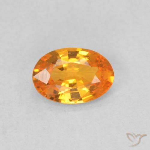 0.47ct طبيعي برتقالي زاهى زفير, بيضوي, قليلا جدا, Photo A